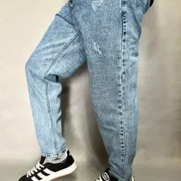 شلوار مام آبی روشن