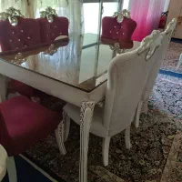 یک دست مبل کلاسیک 9نفره نهار خوری 6نفره