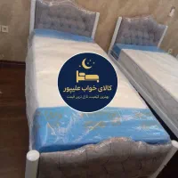 تختخواب تکنفره فلزی(طرح استار)|تخت و سرویس خواب|مشهد, طلاب|دیوار