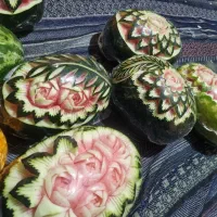 میوه ارایی حکاکی هندوانه سفره یلدا|خدمات پذیرایی، مراسم|تهران, شهرک ولیعصر جنوبی|دیوار