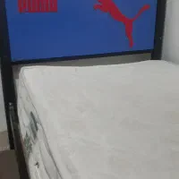 تخت فلزی تک نفره، درجه یک، پوما، وتشک رویال اصل