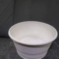 150 عدد کاسه یکبار مصرف گیاهی 1300 دهانه17 و قاشق