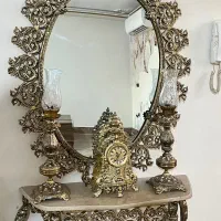 آینه شمعدان طرح برنز