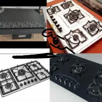 گاز صفحه ای استیل پارس هود لمسی آکبند سمساری کوهکن