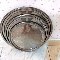 سه عدد سینی استیل