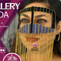 نقاب برکه نگین کاری|صنایع دستی و سایر لوازم تزئینی|اهواز, کیان اباد|دیوار