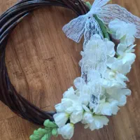 رودری و آویز در و دسته گل عروس