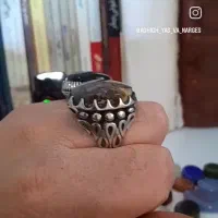 انگشتر نقره آلمانی نگین شجر فردوس کار بینظیر