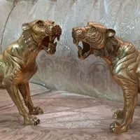 مجسمه برنزی یا برنجی ببر برنز وارداتی