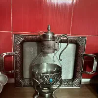 سینی پذیرایی به همراه قوری وارمر دار