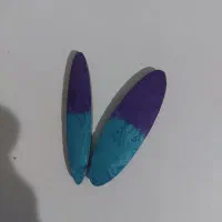 گیره ی دو رنگ دولایه رنگ های بنفش و ابی