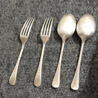 قاشق و چنگال ورشو روکش نقره