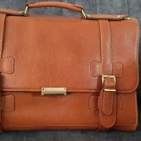 کیف تمام چرم اداری مردانه