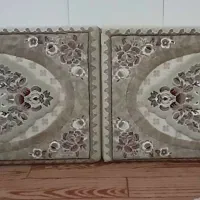 یک جفت پشتی نو و یک عدد رو فرشی|پشتی|آبیک, |دیوار