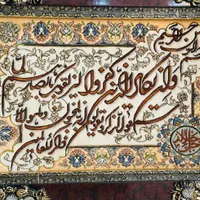 تابلو فرش دستباف غرق ابریشم تبریز قاب گردو|تابلو فرش|تهران, سعادت‌آباد|دیوار