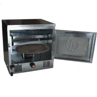 تنور گازی استیل. استاتیک و دو سینی