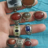 انگشتر نقره دونه دو میلیون جواهری سنگین وزن  عتیقه