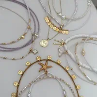 دستبند و گردنبند مروارید دست ساز