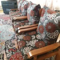 یک دست مبلمان راحتی کارکرده و کاملا سالم|مبلمان خانگی و میز عسلی|نشتارود, |دیوار