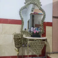 اینه شمدانی‌برنزساعت‌ایستاده‌‌برنزسطلوجادستمالی‌|آینه|پاکدشت, پاکدشت (مامازند)|دیوار
