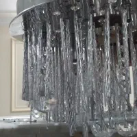 دوعدد لوستر کریستالی ریموتدار ۳زمانهledخور کم مصرف|لوستر و چراغ آویز|تهران, بهداشت|دیوار