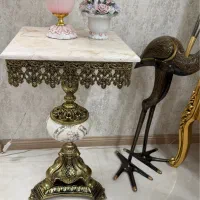 میز برنز آباژور یا میز کنار مبل انتیک|مبلمان خانگی و میز عسلی|مشهد, الهیه|دیوار