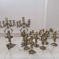 شمعدان برونزی فرشته