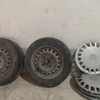 لاستیک با رینگ و یکسری لوازم پرایدی|قطعات یدکی و لوازم جانبی|شاهرود, |دیوار