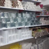 ظروف یکبار مصرف . تم تولد . آتش بازی
