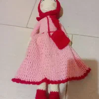 عروسک‌بافت صورتی