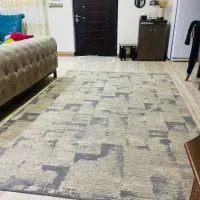 فروش گلیم فرش طوسی طرح مینمال و شیک|فرش|رامهرمز, |دیوار