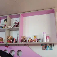 تخت دوطبقه ام دی اف|تخت و سرویس خواب|کاشمر, |دیوار