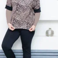 بلوز و ساپورت پلنگی زنانه