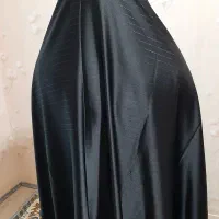 چادر مشکی براق راه راه سایز ۱۵۵