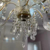 لوستر ۸شاخه کریستالی|لوستر و چراغ آویز|تبریز, |دیوار