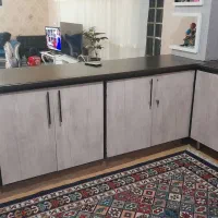 کابینت فلز  کامل آشپزخانه،  به همراه هود و سینک|آب‌چکان و نظم‌دهنده ظروف|بیرجند, |دیوار