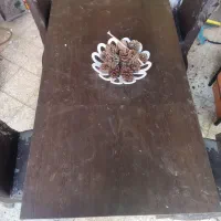 میز نهار خوری ام دی اف شش نفره قابل ارتقا به هشت