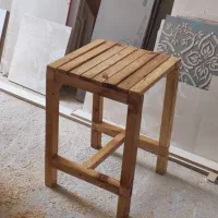 چهارپایه چوبی دست ساز (قابل سفارش)