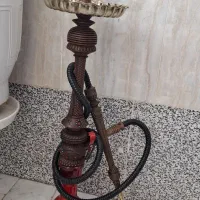 قلیان  چوبی  نگین کاری گردو