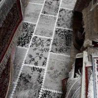 فرش آشپزخانه طرح خشتی کناره ۱×۳ سایز ۵۰۰شانه