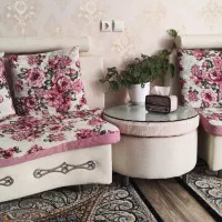 مبل دست دوم 8 نفره چرم و پارچه