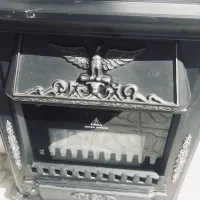 بخاری طرح شومینه تمام چدن نشکن|بخاری، هیتر، شومینه|قوچان, |دیوار