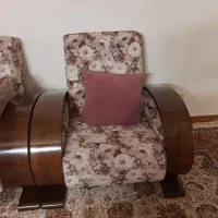 مبلمان ۷ نفره چوب خم شده و ناهارخوری ۶نفره چوبی|مبلمان خانگی و میز عسلی|کیش, |دیوار