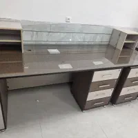 میز اداری و کمد تمام ام دی اف۴عدد صندلی گردان قیمت