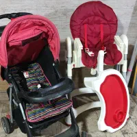 کالسکه و صندلی غذا بچه