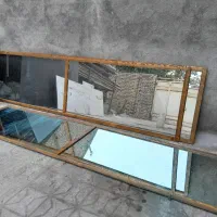 آینه قدی .فروشگاهی .قاب چوبی زنجیر دار