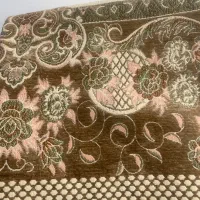 روفرشی مخمل طلایی وکرم ۲عدد