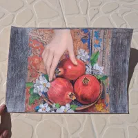 طراحی رنگی و سیاه قلم