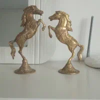 یک جفت اسب برنجی