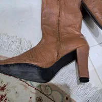 بوت پوست شتر مرغ اصل سایز ۳۷ توافقی